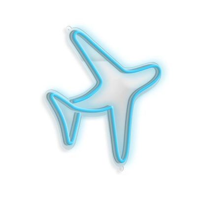 LED-Streifen Lichtquelle Blau Flugzeug Drop Versand Custom Logo Neon Hochzeitswerbung