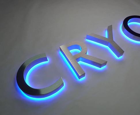 Innenbeleuchtete Schilder Außenwerbeanzeigen mit 3D-LED