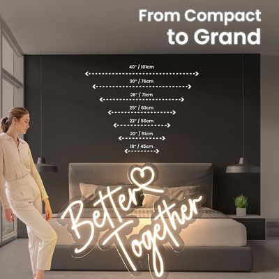 Adapter Weiße Kaninchen Ohren Neon Licht Hochzeitsschild für Werbebrett Party Home