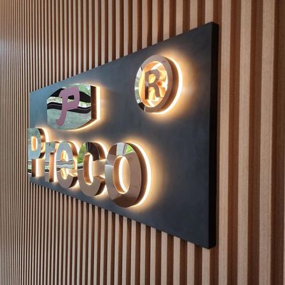 Schnee Moderne Einfachheit 3D LED Beleuchtete Briefschild für Busbahnhöfe Stromversorgung Adapter