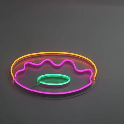 Personalisiertes Neonlicht für Donut Versand und Party 12v Eingangsspannung 28 C