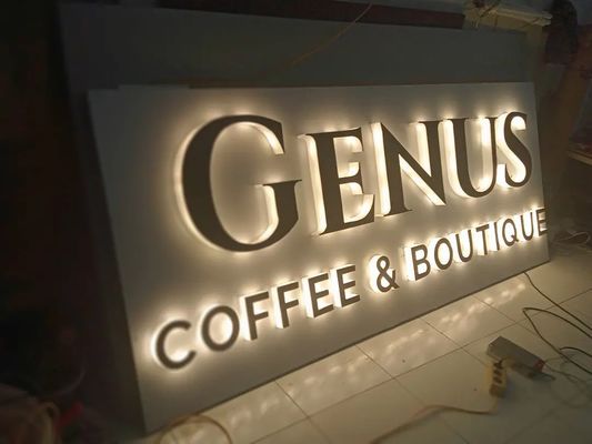 Schnee Moderne Einfachheit 3D LED Beleuchtete Briefschild für Busbahnhöfe Stromversorgung Adapter