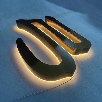 Edelmetall-LED-Signatur für Restaurant-Büro-Außen-Gebäude