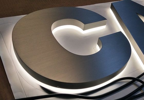 Edelmetall-LED-Signatur für Restaurant-Büro-Außen-Gebäude