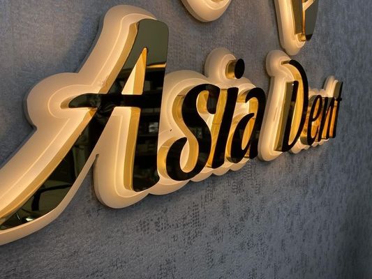 Schnee Outdoor Signage Shop Sign LED Letter Custom Metal Storefront Outdoor Front 3D Shop Geschäft
