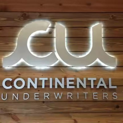 Custom Logo Schild für Unternehmen Schnee Attraktive Beleuchtung Name Cafés Wandschild