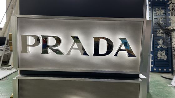 Custom Edelstahl Hintergrundbeleuchtung Led Kanal Buchstaben 3D Metall Licht Schild Logo für Hotelschilder