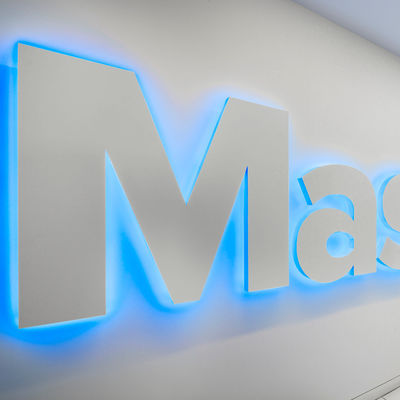 Custom 3D LED Beleuchtete Schriftzüge Umweltfreundliche Büro-Hintergrundbeleuchtung