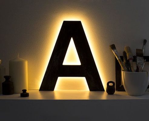 Custom 3D LED Beleuchtete Schriftzüge Umweltfreundliche Büro-Hintergrundbeleuchtung