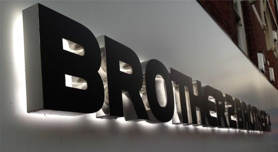 Büro-LED-Beleuchtungsschild Custom LED-Hintergrundbeleuchtung Briefschild für Beleuchtungslogo