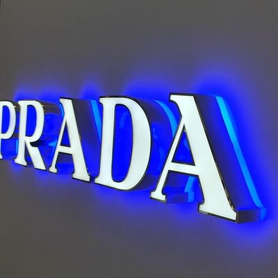 80 Ra Farbwiedergabeindex Custom 3D Acrylic Business Logo Zeichen für Innen- und Außenbereich