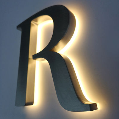 80 Ra Farbwiedergabeindex Custom 3D Acrylic Business Logo Zeichen für Innen- und Außenbereich