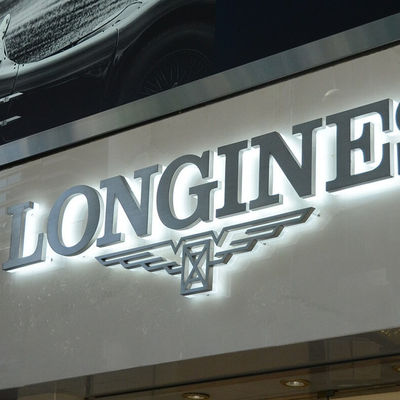 Custom Laser Cutting 3D Metallwand Logo Buchstaben für LED Hintergrundbeleuchtung Edelstahl Schild