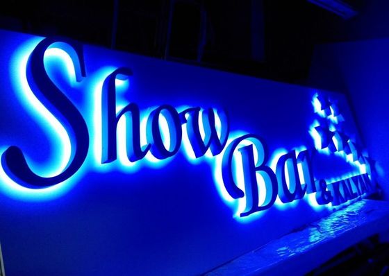 Beschilderung Hintergrundbeleuchtung Logo LED-Buchstaben mit weichem, warmem weißem Licht